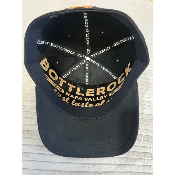 BOTTLEROCK Napa 2019 Music Festival Concert Summer Fitted Hat Cap Black S/M New - Picture 9 of 11